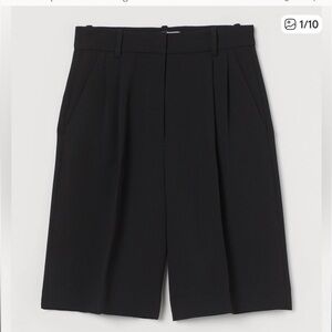 H&M Black Bermuda Shorts